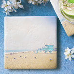 Posavasos De Piedra Cabina de salvavidas de gaviotas oceánicas de la p<br><div class="desc">Relájese con su bebida favorita en esta impresionante montaña de piedra con un personalizado fotográfico de color pastel, todo ello recordando el fresco olor a sal del aire del océano. Explora y explora la soledad de una playa vacía de California. ¡Hace un gran regalo de bienvenida! Puede personalizar fácilmente esta...</div>