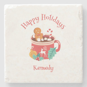 Posavasos De Piedra Cacao caliente y Gingerbread