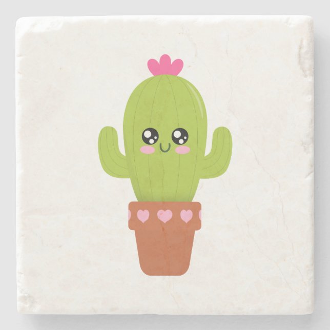 Posavasos De Piedra Cactus (Anverso)