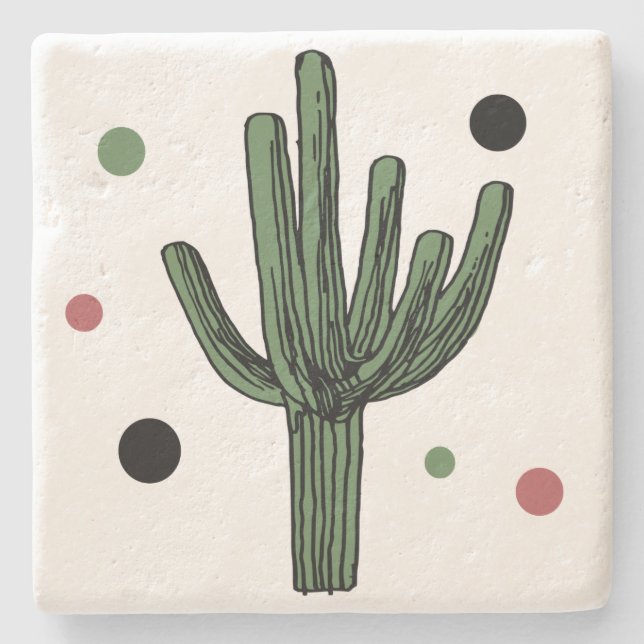 Posavasos De Piedra Cactus (Anverso)