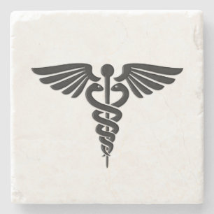 Posavasos De Piedra Caduceus de Silver Medical