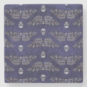 Posavasos De Piedra Caer en la muerte de Moth y Skulls