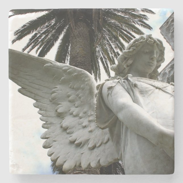Posavasos De Piedra Caer En Paz (Anverso)