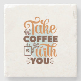 Posavasos De Piedra Café Art Toma Café Contigo