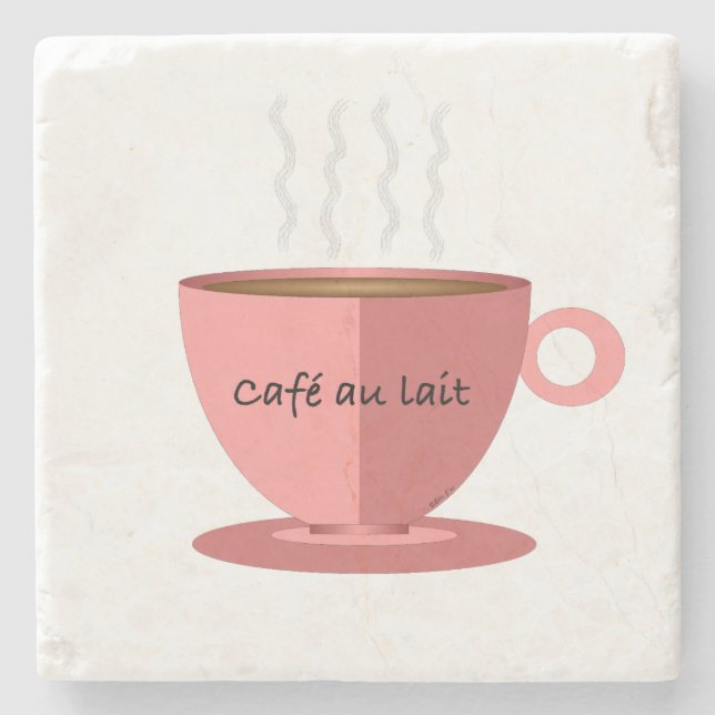 Posavasos De Piedra Cafe au Lait Stone Tile (Anverso)