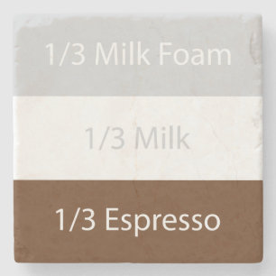 Posavasos De Piedra Café cappuccino de recetas Diseño de texto