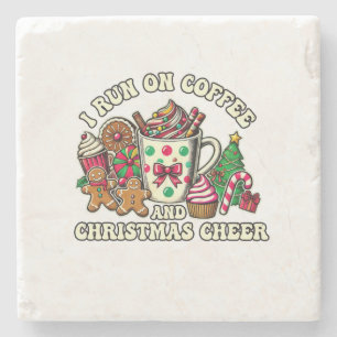 Posavasos De Piedra Café De Regalo De Navidad Y Navidades Saludan