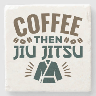 Posavasos De Piedra Café Después Jiu Jitsu BJJ Jiujitsu