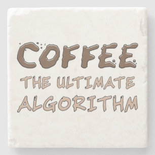 Posavasos De Piedra Café El Algoritmo Definitivo Divertido Programador