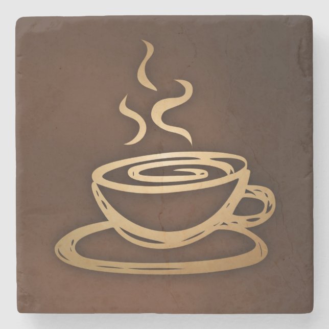 Posavasos De Piedra Café en mi taza (Anverso)