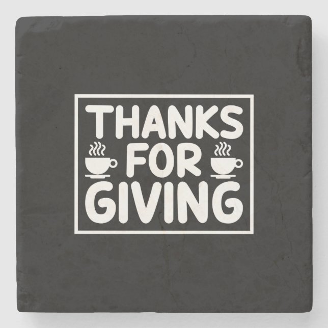 Posavasos De Piedra Café Gracias Por Dar (Anverso)