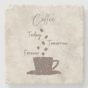 Posavasos De Piedra Café Hoy Mañana Siempre-Café-