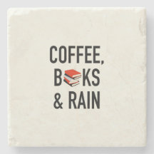 Café, libros y lluvia