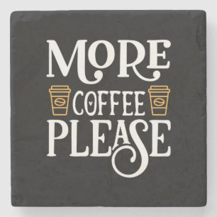 Posavasos De Piedra Café Más Café Por Favor