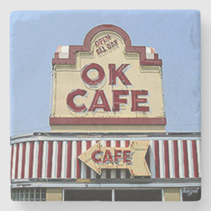 Posavasos De Piedra Café OK, Cafe OK Atlanta, Cafe OK