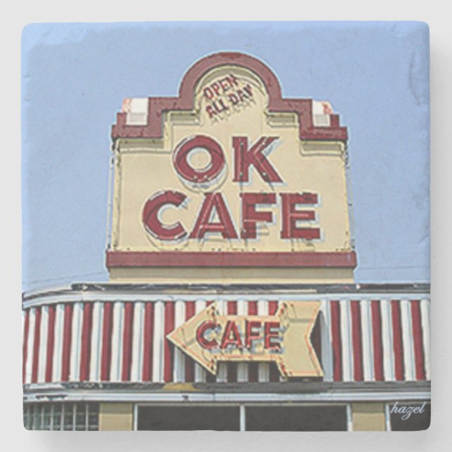 Posavasos De Piedra Café OK, Cafe OK Atlanta, Cafe OK (Anverso)