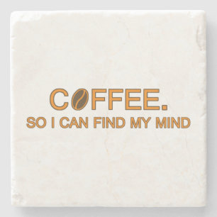 Posavasos De Piedra Café. Para que pueda encontrar mi mente, divertido