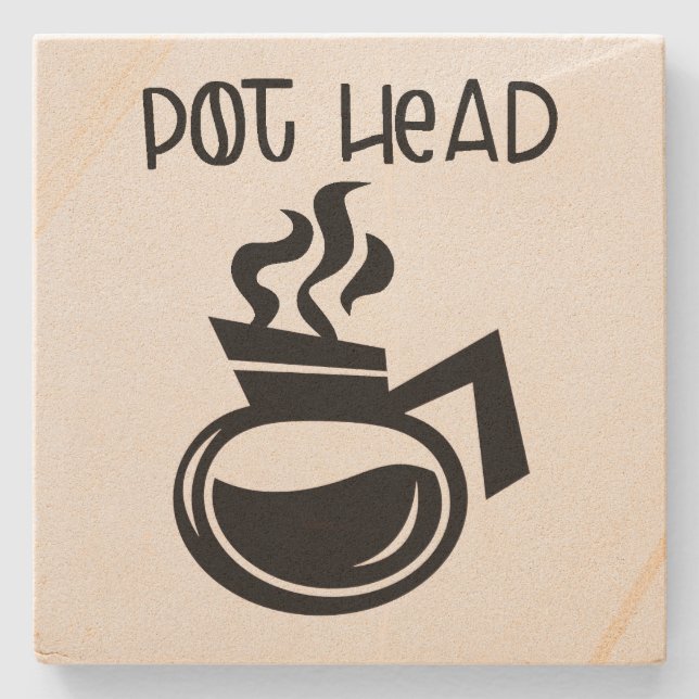 Posavasos De Piedra Café POT HEAD (Anverso)
