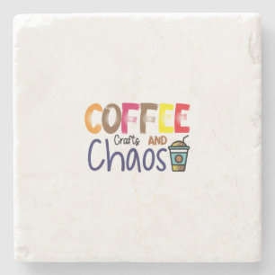 Posavasos De Piedra Cafetería Y Caos