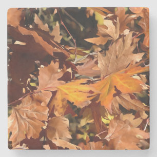 Posavasos De Piedra Caída Artística Sale Del Sol Otoño