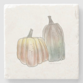 Posavasos De Piedra Caída Calabaza Marble Trivet