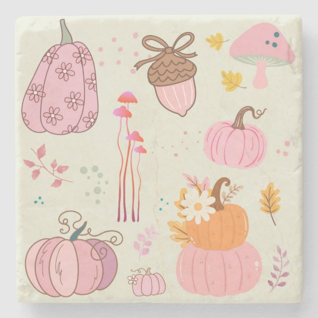 Posavasos De Piedra Caída rosa (Anverso)