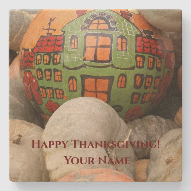 Posavasos De Piedra Calabaza (Anverso)