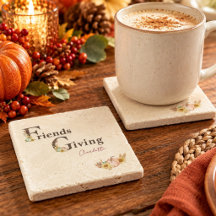 Calabazas Florales Acuarela Boho Friendsgiving