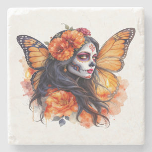 Posavasos De Piedra Calavera Calavera