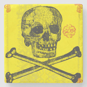 Posavasos De Piedra Calavera Cráneo de Azúcar Día de Muertos