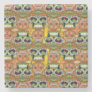 Posavasos De Piedra Calaveras de azúcar