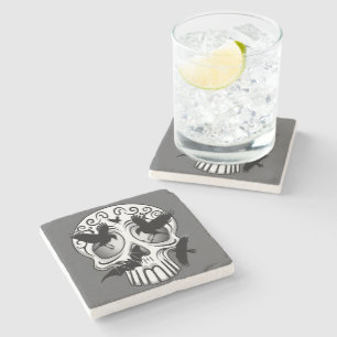 Posavasos De Piedra Calaveras decorativas de Halloween