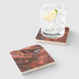 Posavasos De Piedra Caleta de piedra de lOBSTER SEAFOOD SHELLFOOD