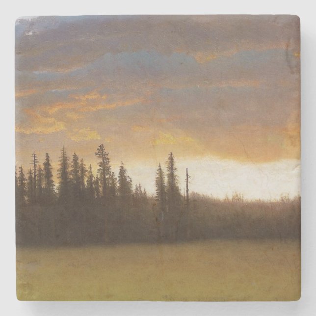 Posavasos De Piedra California Sunset (paisaje californiano) (Anverso)