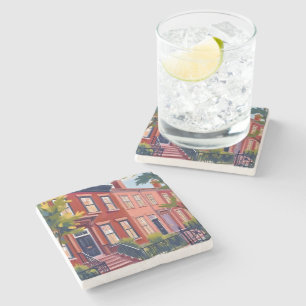 Posavasos De Piedra Calle Beacon Boston Massachusetts