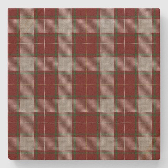 Posavasos De Piedra Calle MacFie Vestido Tartan Plaid Stone Coaster (Anverso)