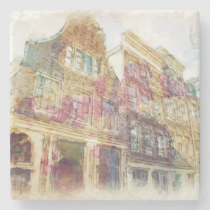 Posavasos De Piedra Calles de Amsterdam vieja