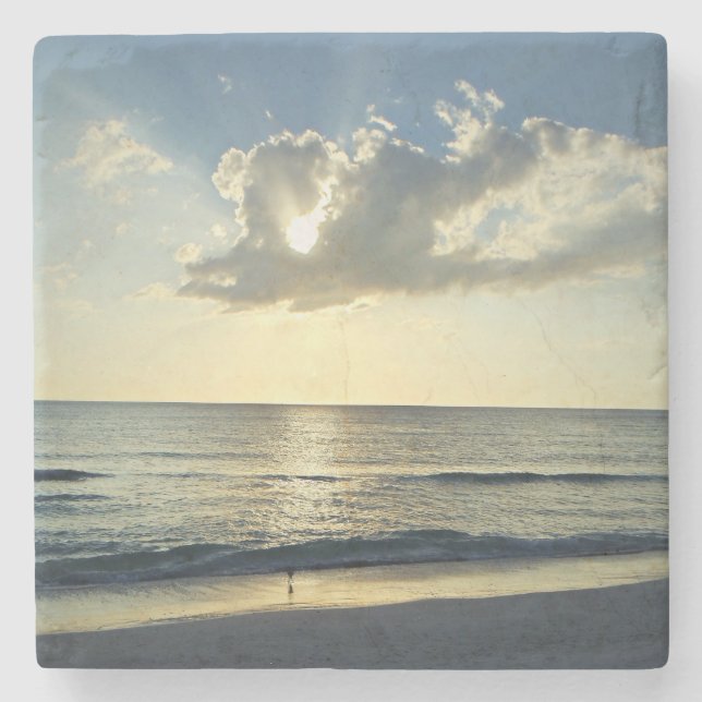 Posavasos De Piedra Calm Waters at Sunrise (Anverso)