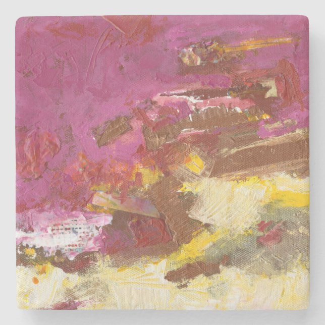 Posavasos De Piedra Camina con él (Anverso)