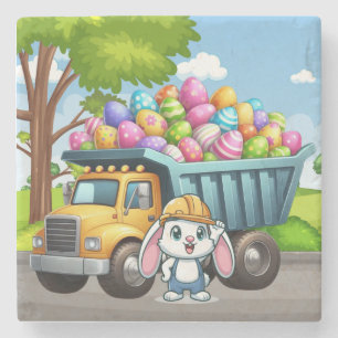 Posavasos De Piedra Camión de volcado de primavera/Semana Santa