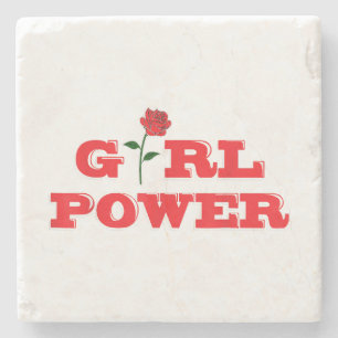 Posavasos De Piedra Camiseta de poder chica - Mujeres increíbles femin