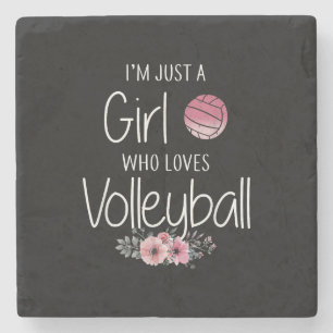 Posavasos De Piedra Camiseta de voleibol para chicas adolescentes muje