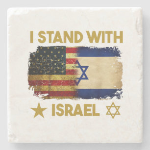 Posavasos De Piedra Camiseta Me Siento Con Israel Me Siento Con Israel