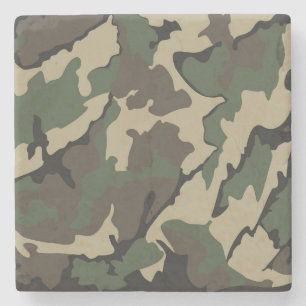 Posavasos De Piedra Camo, práctico de costa de piedra de mármol