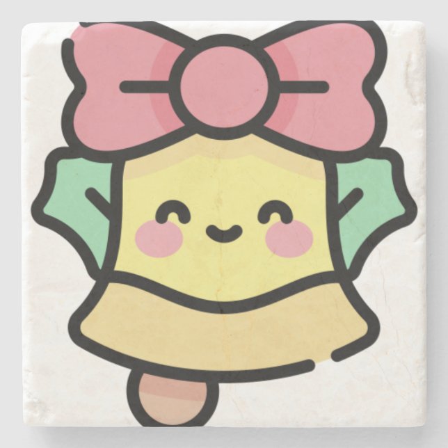 Posavasos De Piedra Campana de navidades (Anverso)