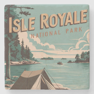 Posavasos De Piedra Camping del parque nacional de la Isla de Royale