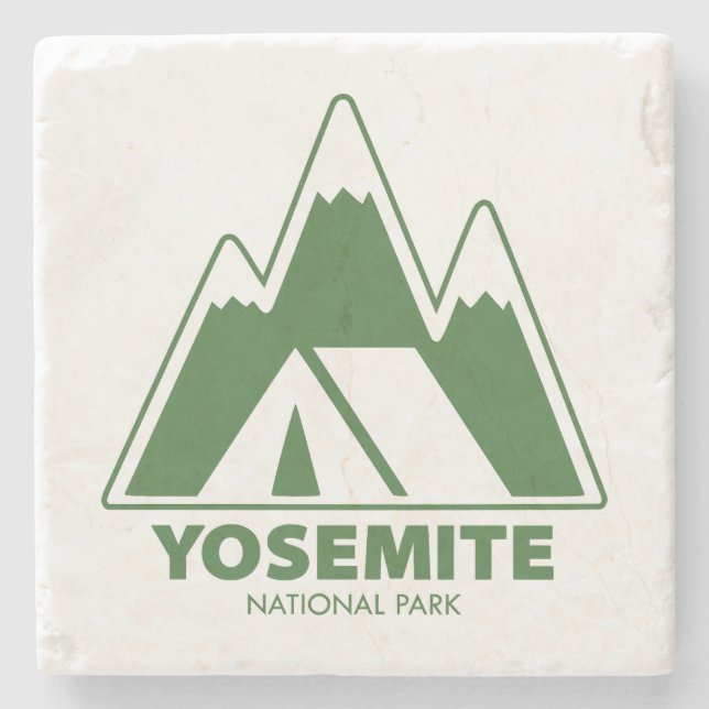 Posavasos De Piedra Camping del Parque Nacional Yosemite (Anverso)