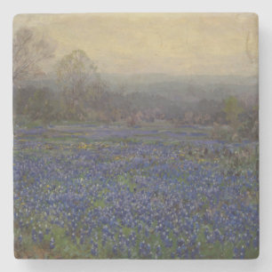 Posavasos De Piedra Campo de flores de Lupino (Paisaje rural)