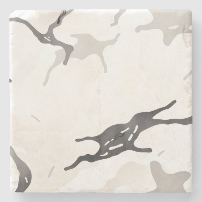 Posavasos De Piedra Camuflaje urbano (Anverso)