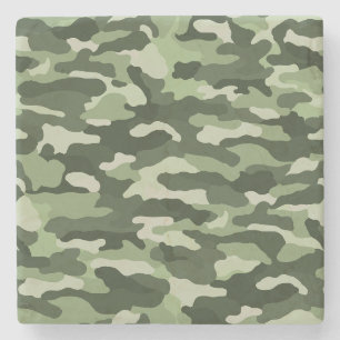 Posavasos De Piedra Camuflaje verde